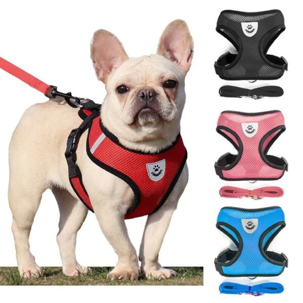 #EANF# Adjustable Mesh Dog Harness Set