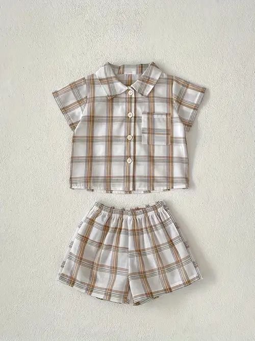 baby infant boys casual checkerboard pocket patched t shirt - Temu United Arab Emirates casual checkerboard pocket t-shirt