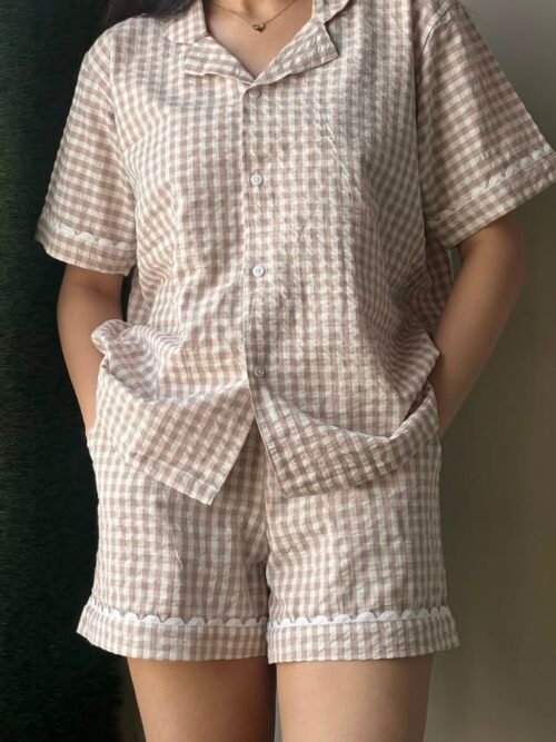 Screenshot Pink Stripe Lounge Wear