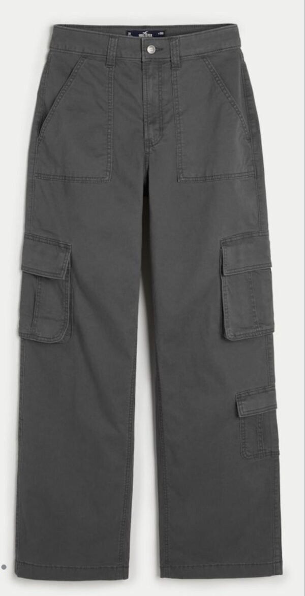 grey cargo pants _ Hollister Classic Utility Cargo Pants